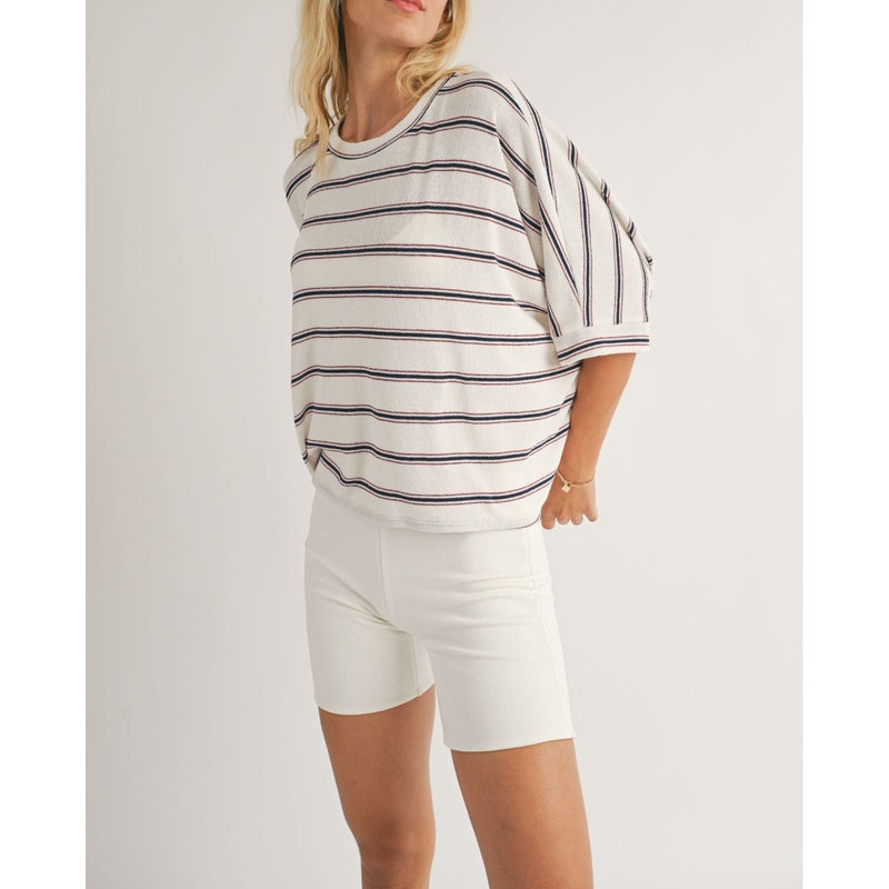 Sailor Dolman Sleeve Knit Top