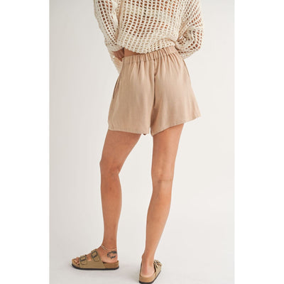 Shoreline Linen Shorts | Taupe