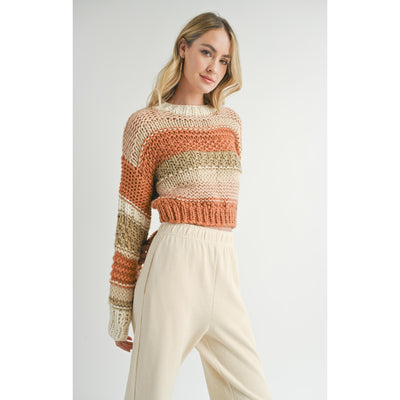 Butter Pecan Chunky Sweater | Brick Multi