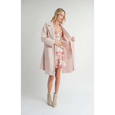 Hayley Open Coat | Light Pink