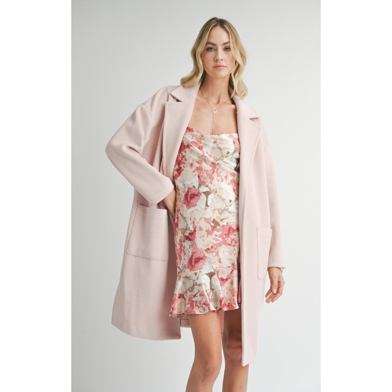 Hayley Open Coat | Light Pink