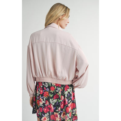 Sweet Treat Zip Up Jacket | Soft Pink