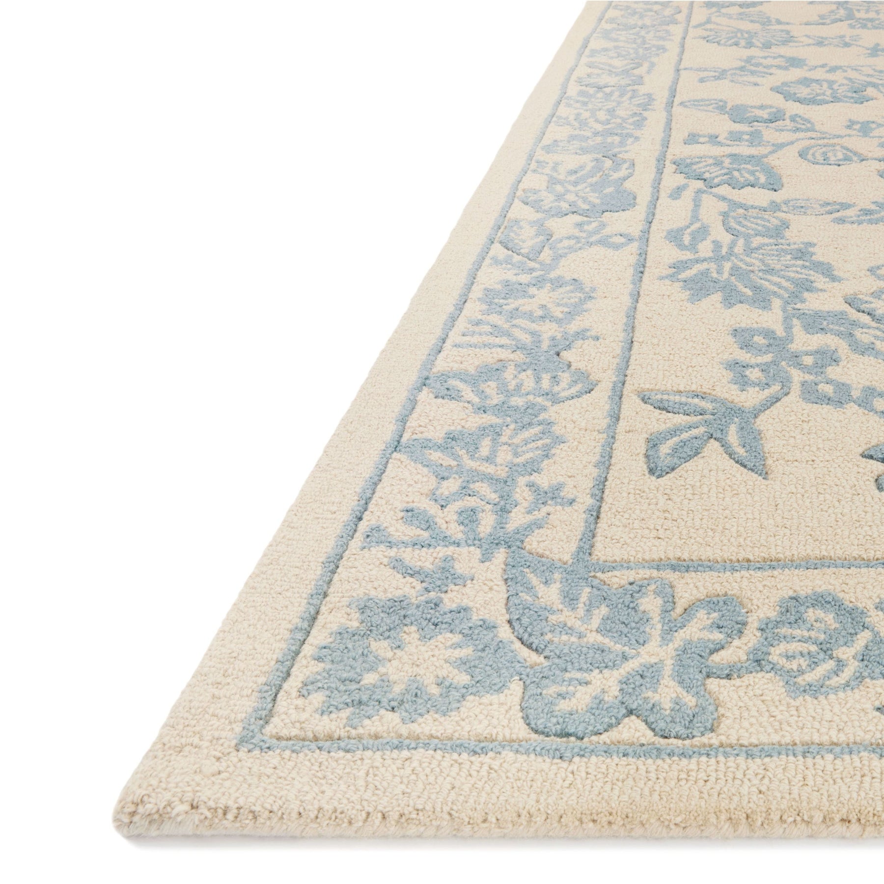 Periwinkle Modern Rug Arboretum Rug 01 | Rifle Paper Co. X Loloi | Aviary RP Periwinkle ...