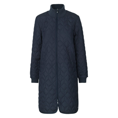 Padded Quilt Coat | Dark Indigo