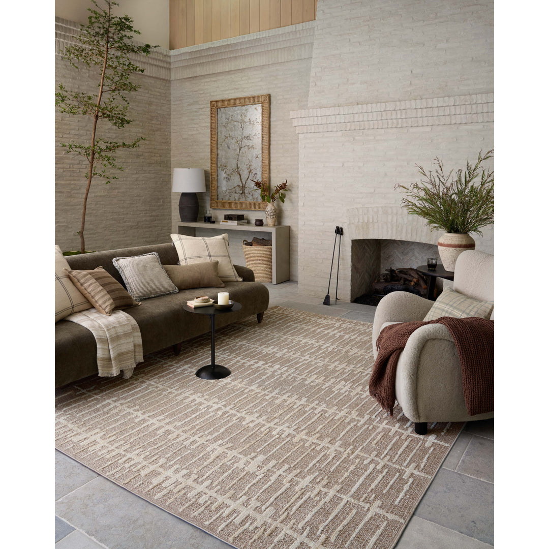 Bexley Rug 02 | Amber Lewis x Loloi | Taupe / Natural - Modern