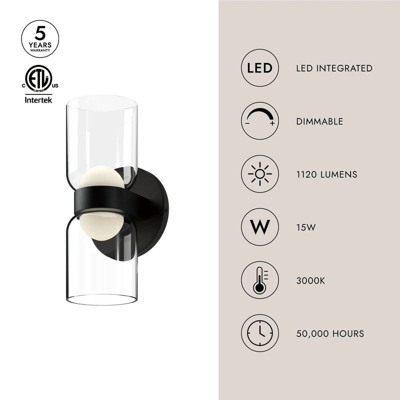 Cedar 2 Light LED Wall Sconce