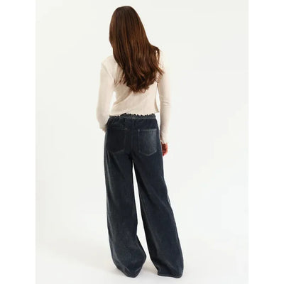 The Cozy Jean Wide Leg Pull On | Sky Whisper
