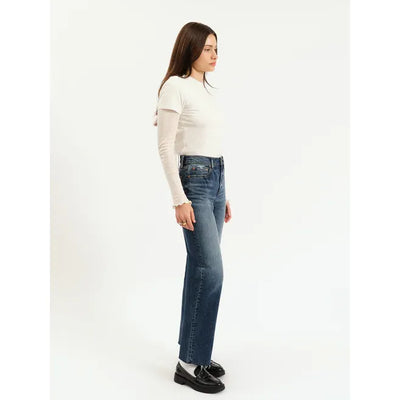 Sundaze High Rise Vintage Straight Jeans | Authentic