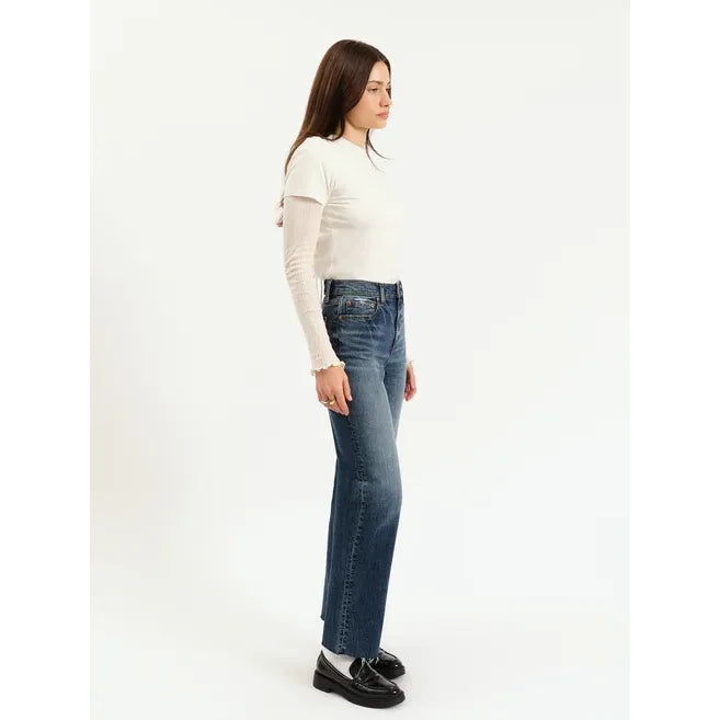 Sundaze High Rise Vintage Straight Jeans | Authentic