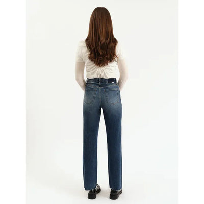 Sundaze High Rise Vintage Straight Jeans | Authentic