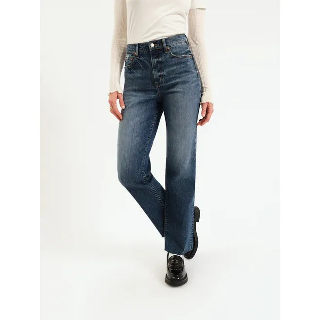 Sundaze High Rise Vintage Straight Jeans | Authentic