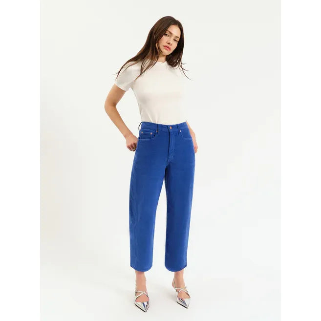 Westward Barrel Corduroy Pant | Cobalt Blue