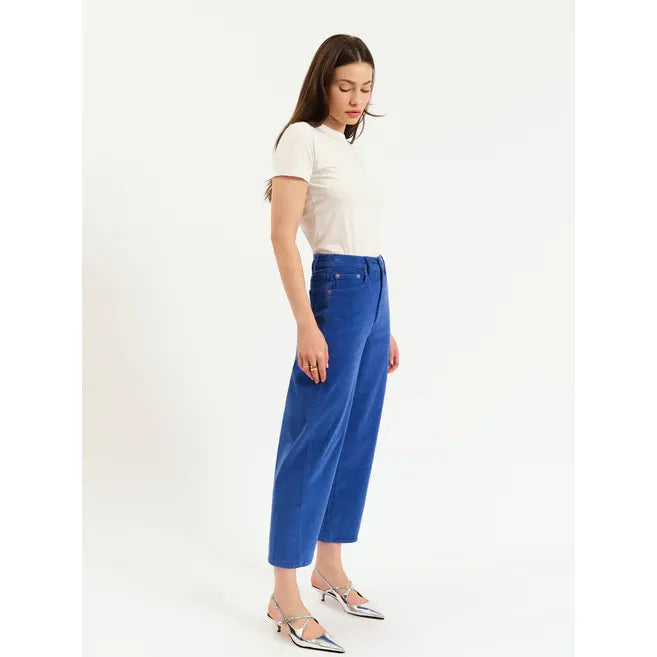 Westward Barrel Corduroy Pant | Cobalt Blue