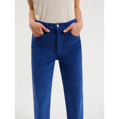 Westward Barrel Corduroy Pant | Cobalt Blue