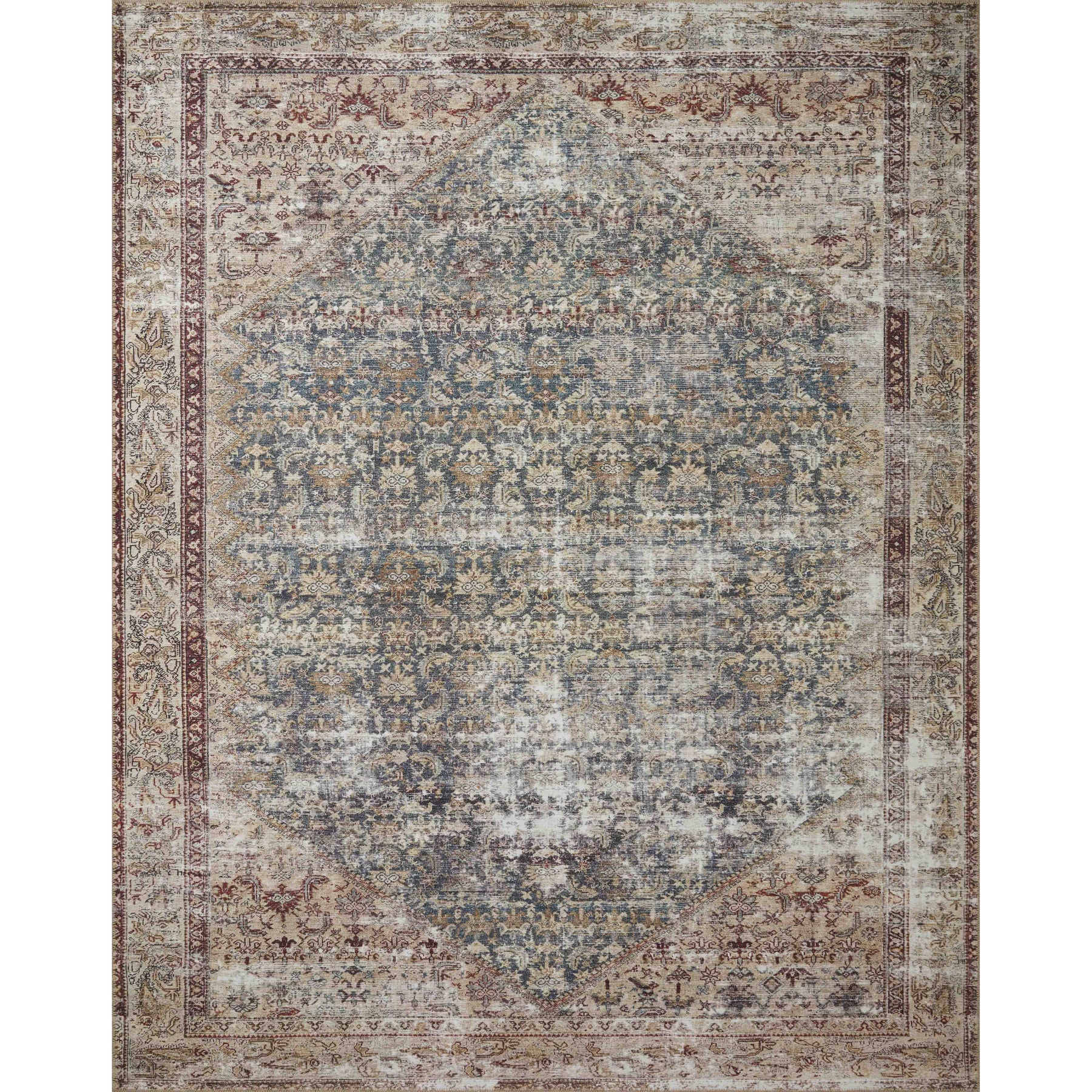 Georgie Rug Georgie Rug 04 | Amber Lewis X Loloi | Teal / Antique – Modern Komfort