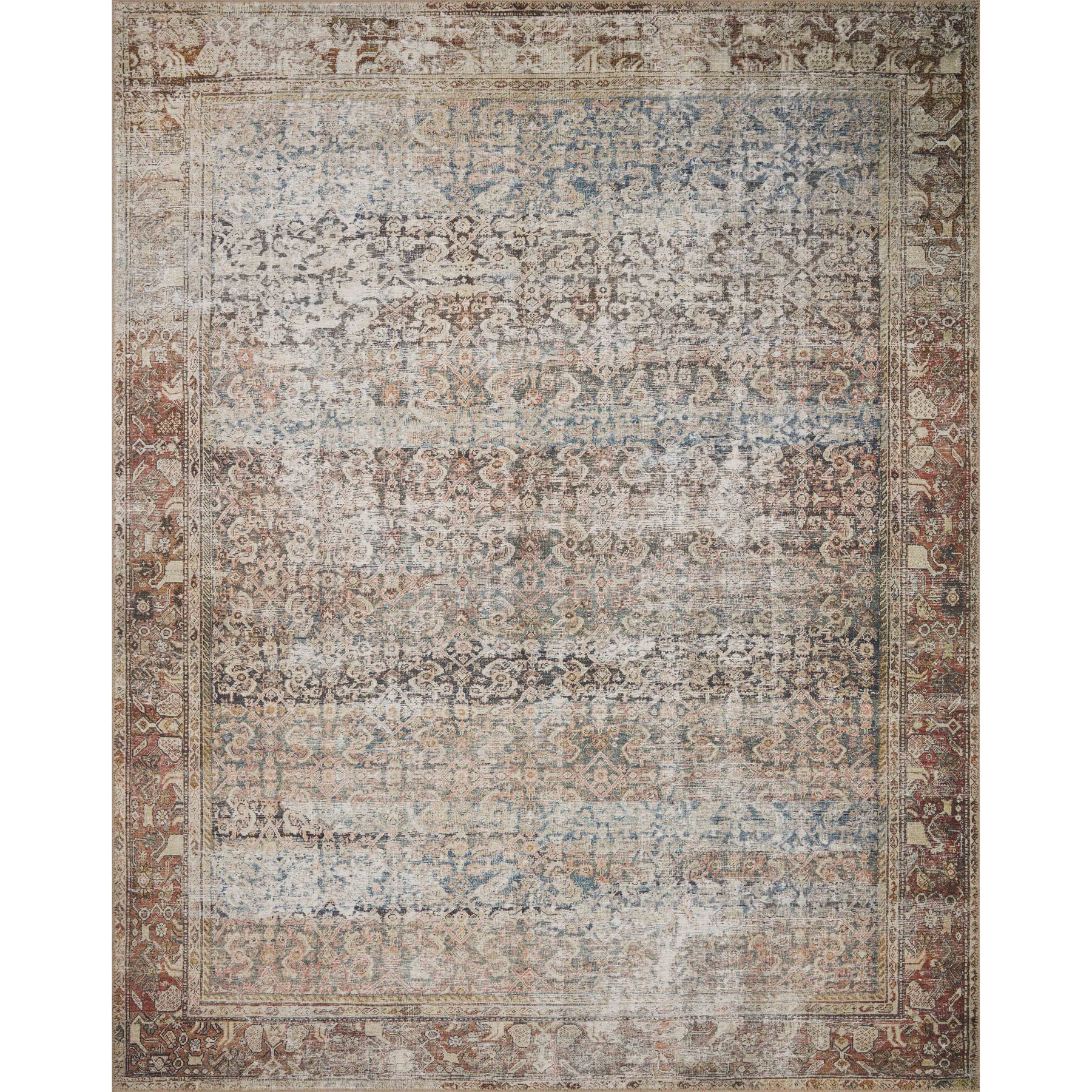 Georgie Rug Georgie Rug 09 | Amber Lewis X Loloi | Multi / Spice – Modern Komfort