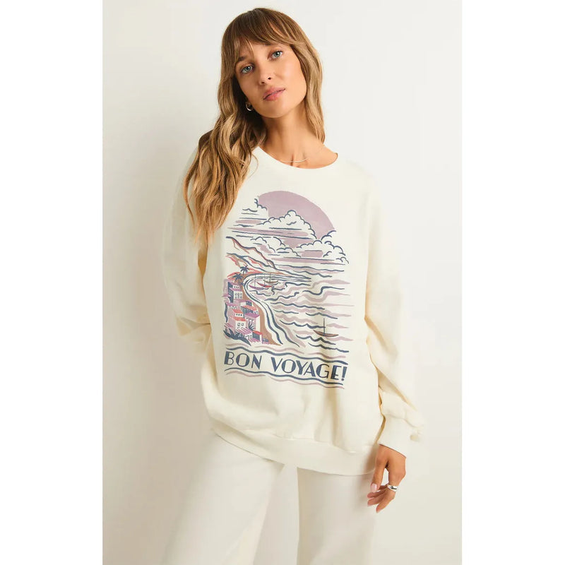 Bon Voyage Sweatshirt | Sea Salt