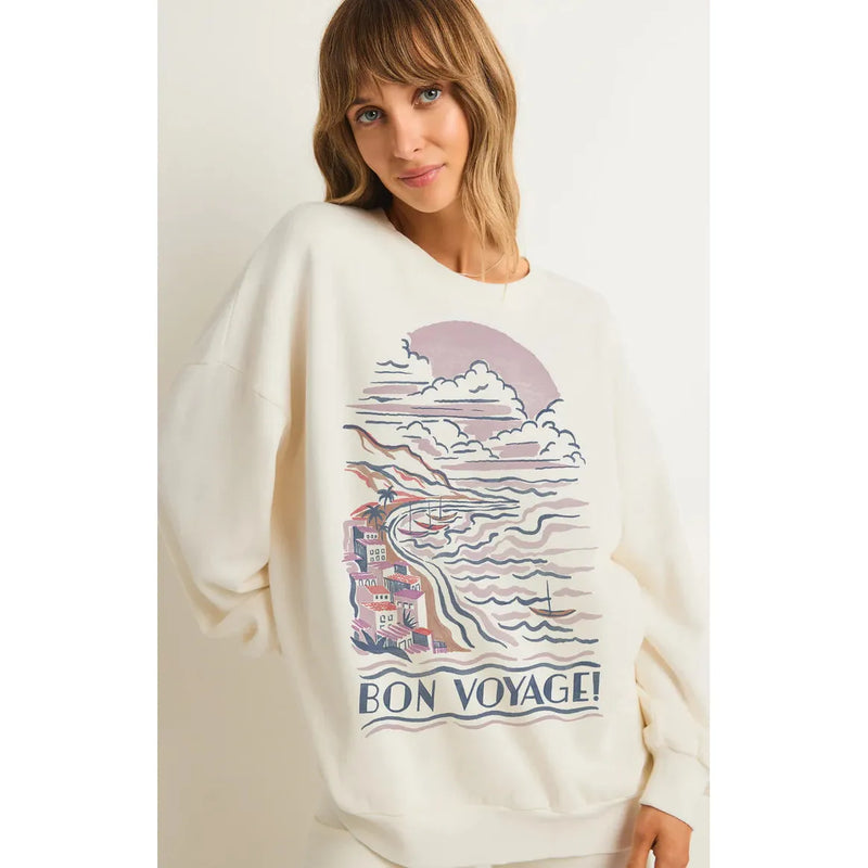 Bon Voyage Sweatshirt | Sea Salt