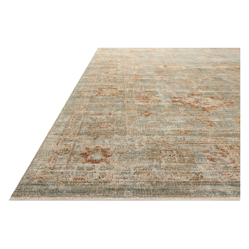 Heritage Rug 06 | Aqua/Terracotta