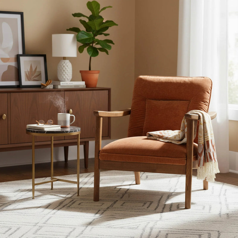 Holland Club Chair | Rust
