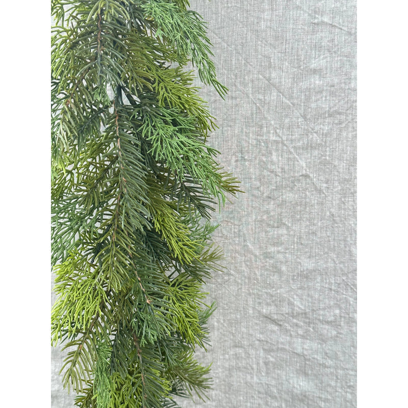 Fresh Touch Cedar and Hemlock Garland 72"