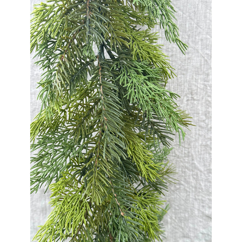 Fresh Touch Cedar and Hemlock Garland 72"