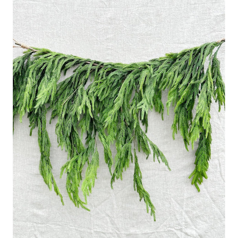 40" Fresh Touch Dripping Pine Garland