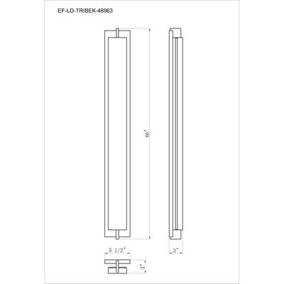 Tribek Integrated LED Outdoor Wall Sconce