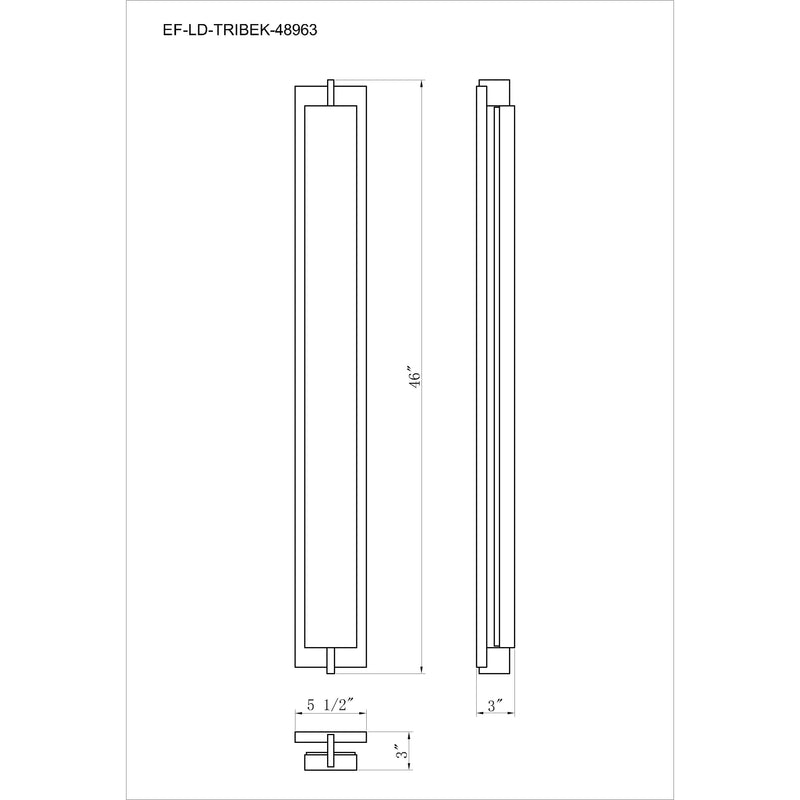 Tribek Integrated LED Outdoor Wall Sconce