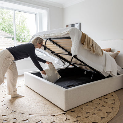 Jules Storage Bed | Cream