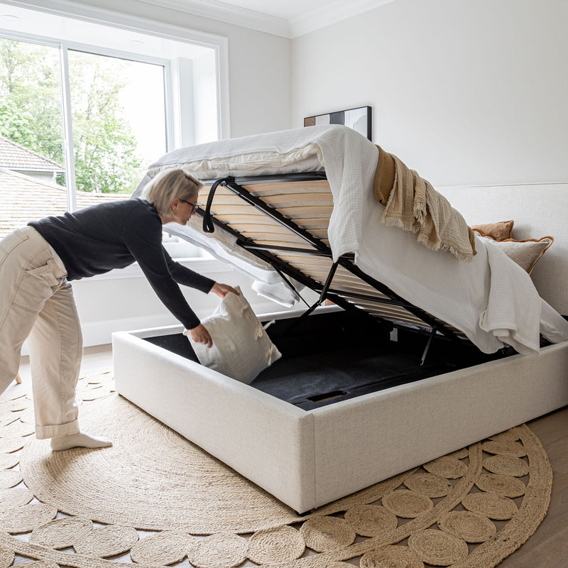 Jules Storage Bed | Cream