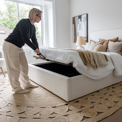 Jules Storage Bed | Cream
