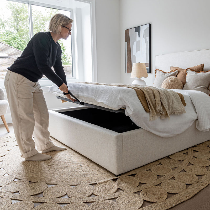 Jules Storage Bed | Cream