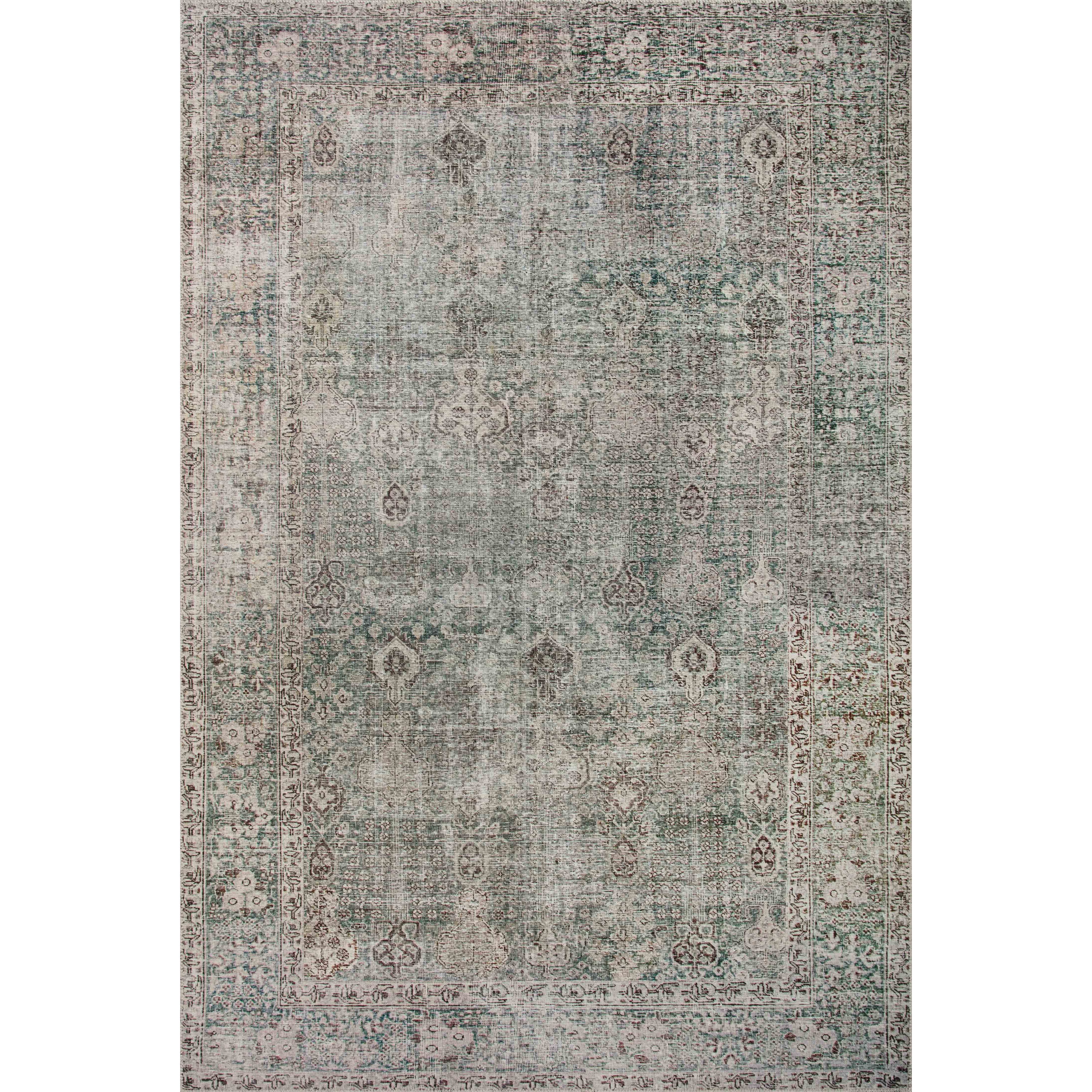 Ivoryft Jules Rug 08 | Chris Loves Julia X Loloi | Emerald / Antique Ivory ...
