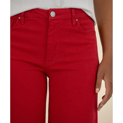Meg High Rise Wide Leg Jeans | Ruby Red