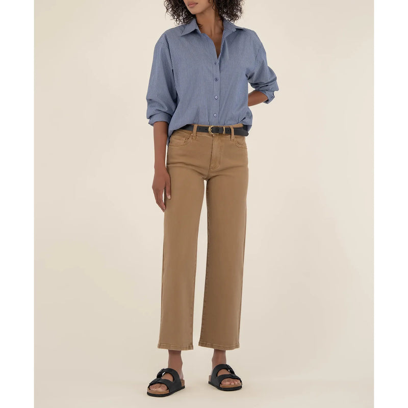 Charlotte High Rise Wide Leg Jeans | Caramel