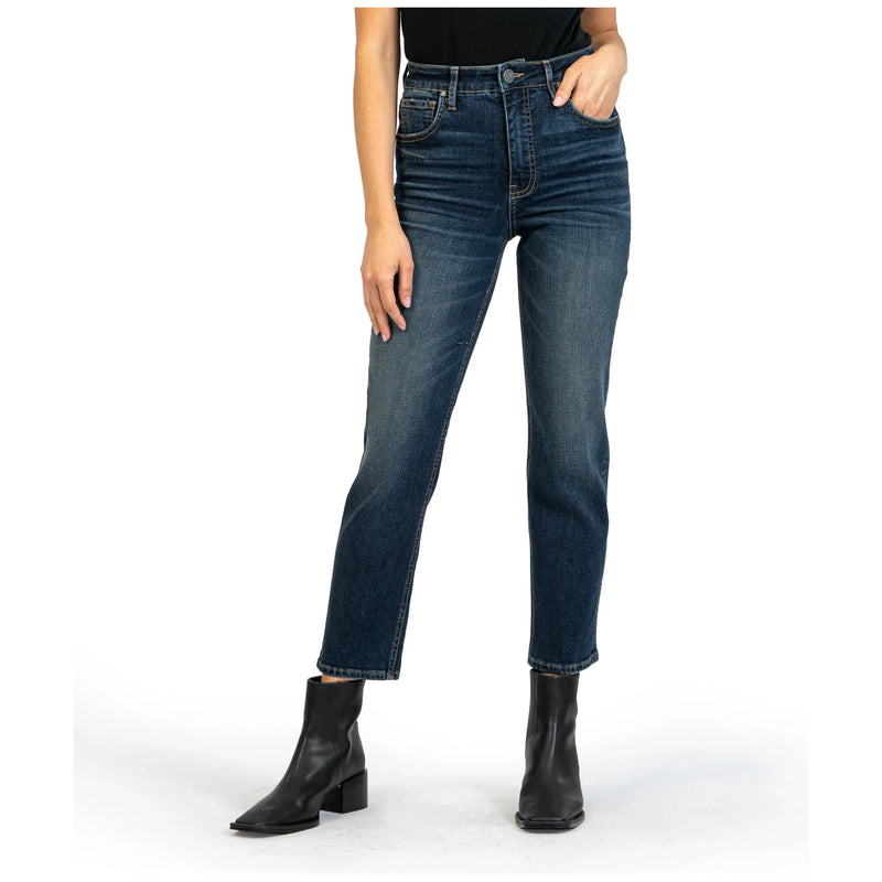 Elizabeth High Rise Fab Ab Straight Jeans