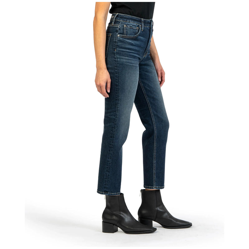 Elizabeth High Rise Fab Ab Straight Jeans