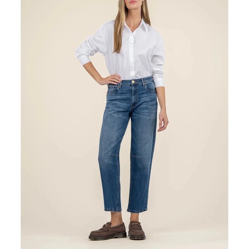 Ashley High Rise Slouchy Barrell Jeans | Dedication