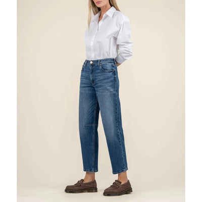 Ashley High Rise Slouchy Barrell Jeans | Dedication