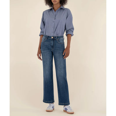 Pattie High Rise Straight Leg Jeans | Razor