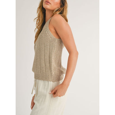 Savannah Halter Sweater | Gold