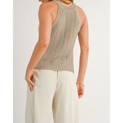 Savannah Halter Sweater | Gold