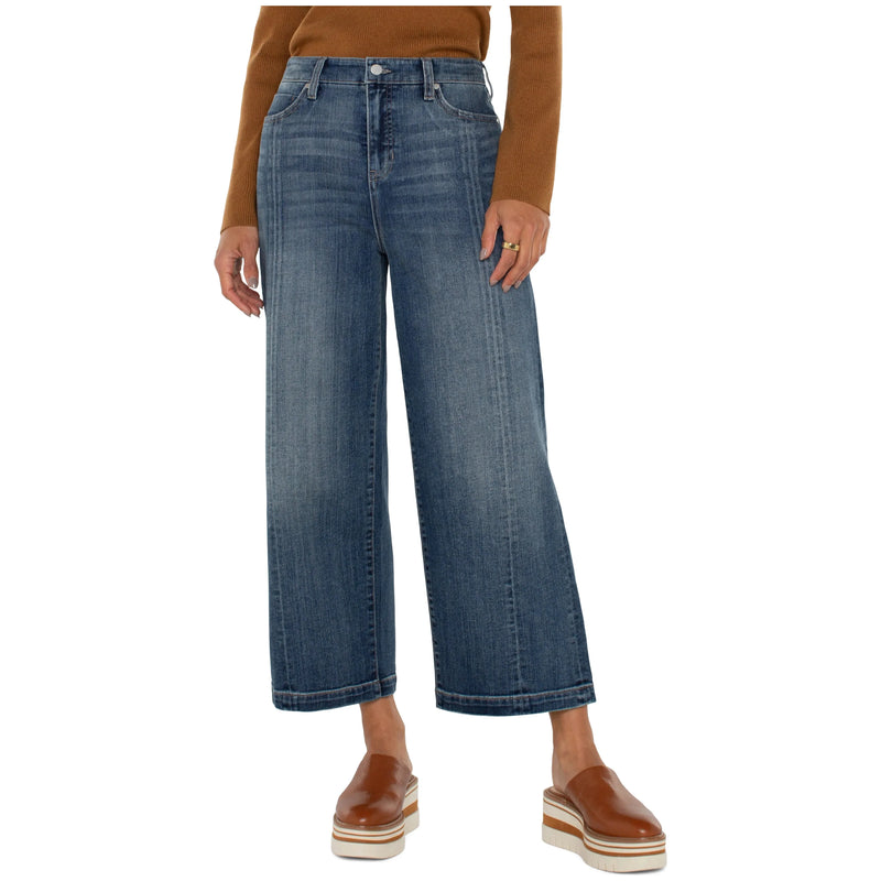 Stride High Rise Wide Leg Jeans With Seams | Jenny Lake