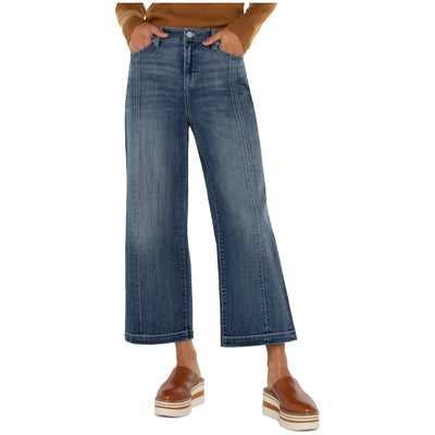 Stride High Rise Wide Leg Jeans With Seams | Jenny Lake