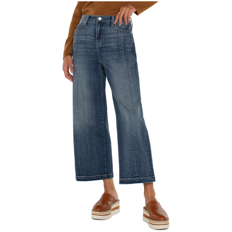 Stride High Rise Wide Leg Jeans With Seams | Jenny Lake