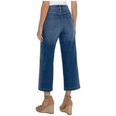 Stride Wide Leg Jeans with Seaming Detail