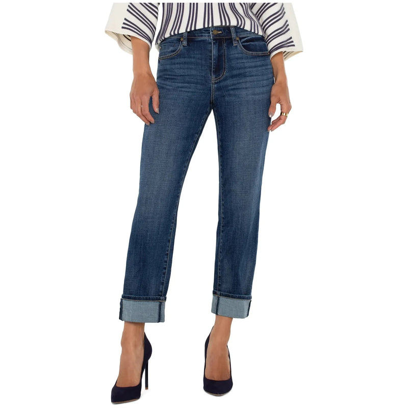 Marley Girlfriend Jeans with Cuff | Rushland