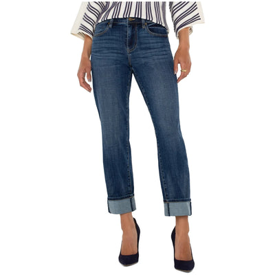 Marley Girlfriend Jeans with Cuff | Rushland