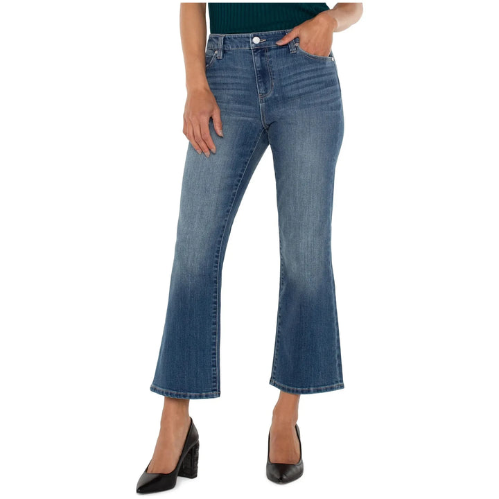Hannah Cropped Flare Jeans Forest Hills